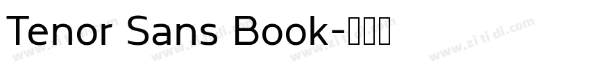 Tenor Sans Book字体转换